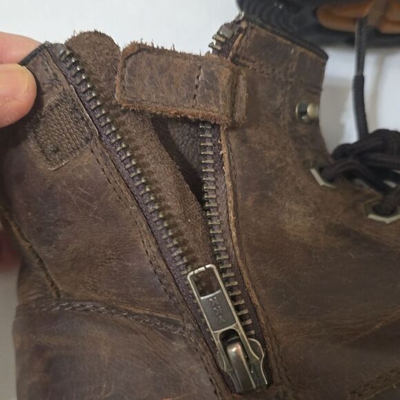 Ariat Work , side zipper Waterproof Leather Boots men's Size 6 - Picture 4 of 9